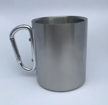 Caneca com mosquetão e pega de alumínio