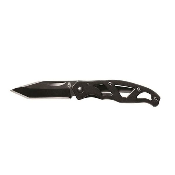Gerber Paraframe Mini Tanto Preto Fio Liso